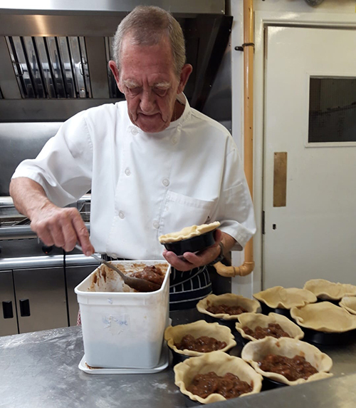 Phil the pieman Phil making his pies